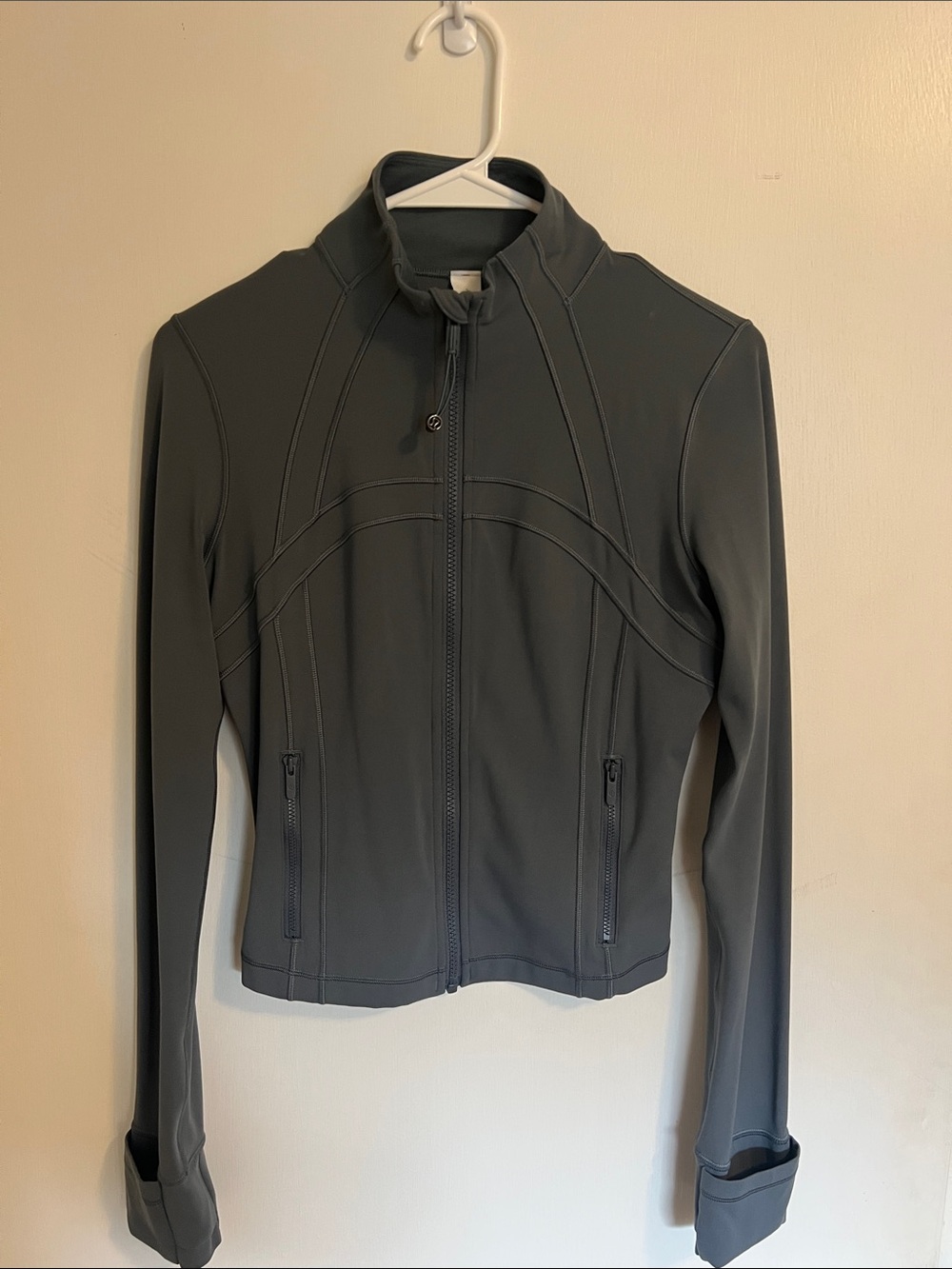Grey Lululemon Cropped Define Jacket